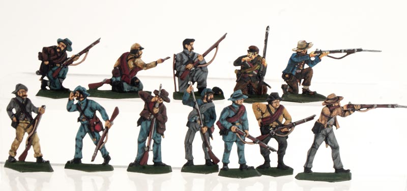 Confederate Infantry Firing Set 1