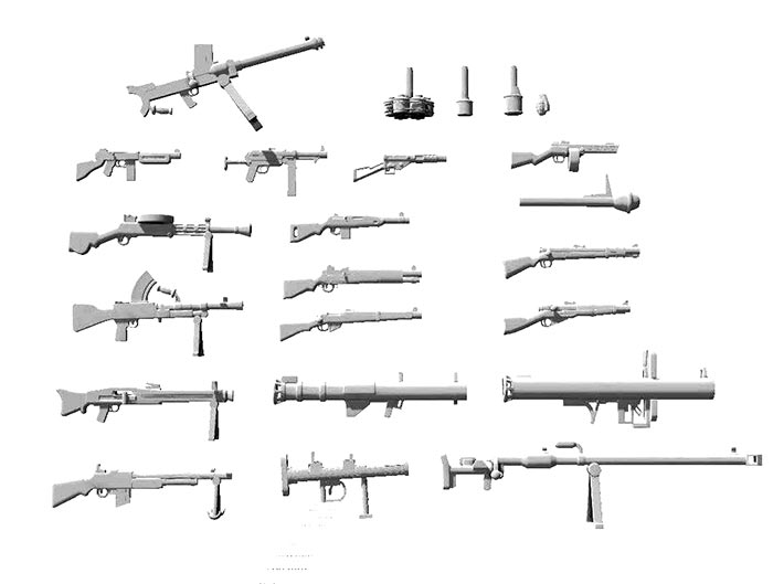 Toonkrieg Weapons and Accessories