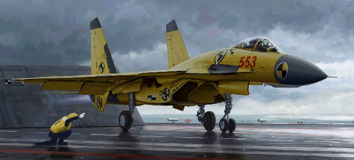 Chinese J15 Fighter w/Flight Deck