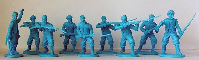 U.S. Zouaves in Sky-Blue Plastic