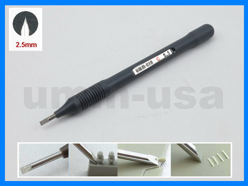 UMM Modeling Ultra Micro Chisel - 2.5mm Double Beveled