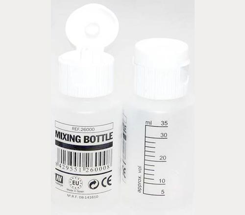 35ml Empty Flip-Top Mixing Bottles - 12 pack