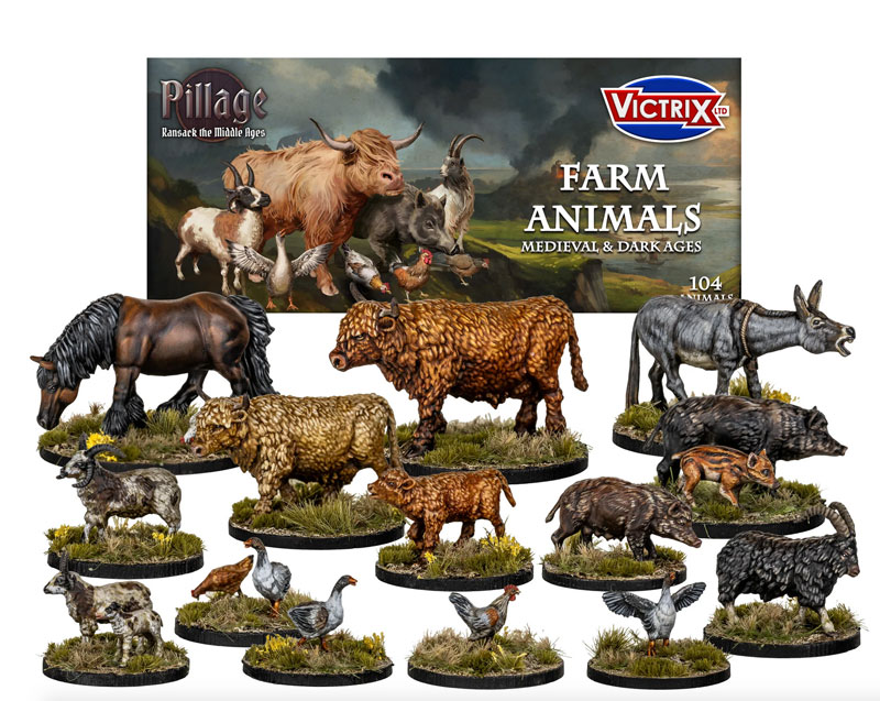 Victrix Medieval Farm Animals