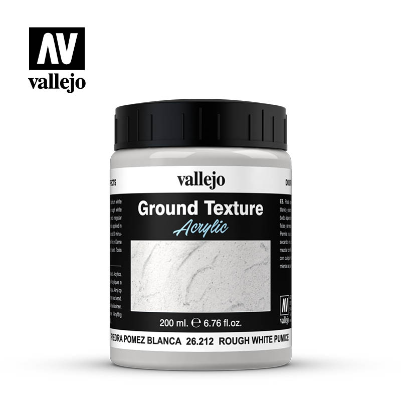 Vallejo Earth Textures- Rough White Pumice 200ml.
