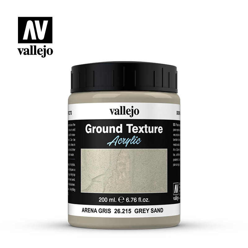 Vallejo Earth Textures- Grey Sand 200ml.