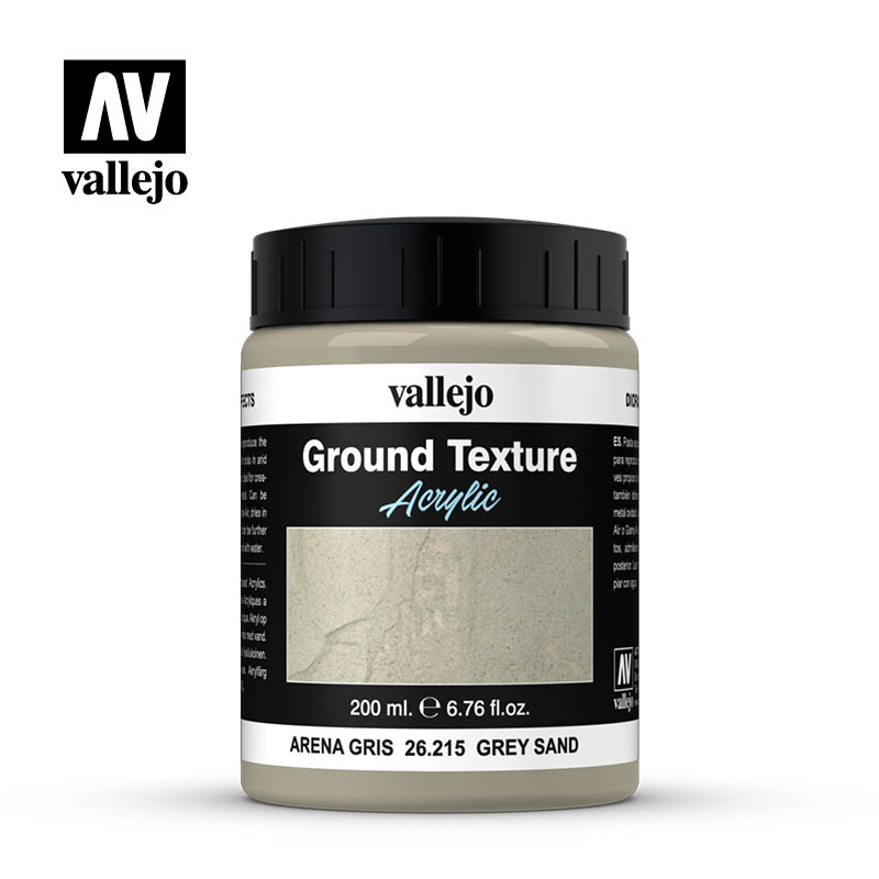 Vallejo Earth Textures- Grey Sand 200ml.