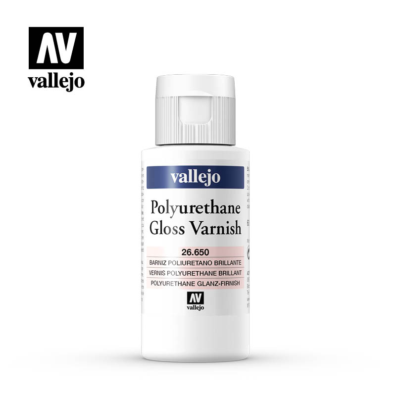 Vallejo Polyurethane Gloss Varnish 60ml Bottle