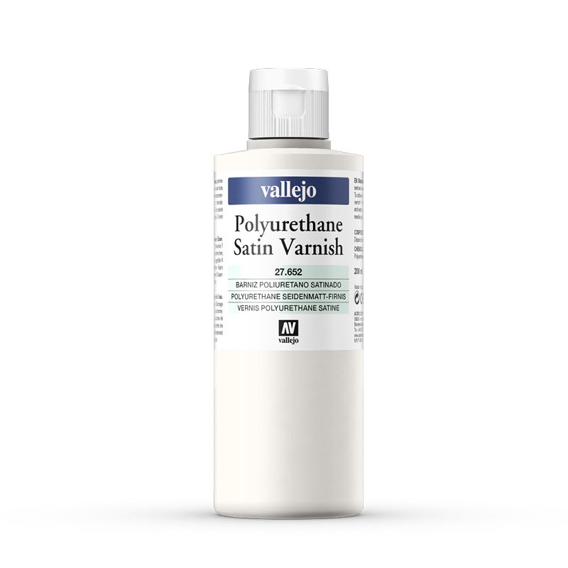 Vallejo Polyurethane Satin Varnish 60ml Bottle