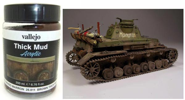 Brown Thick Mud Weathering Effect 200ml Bottle