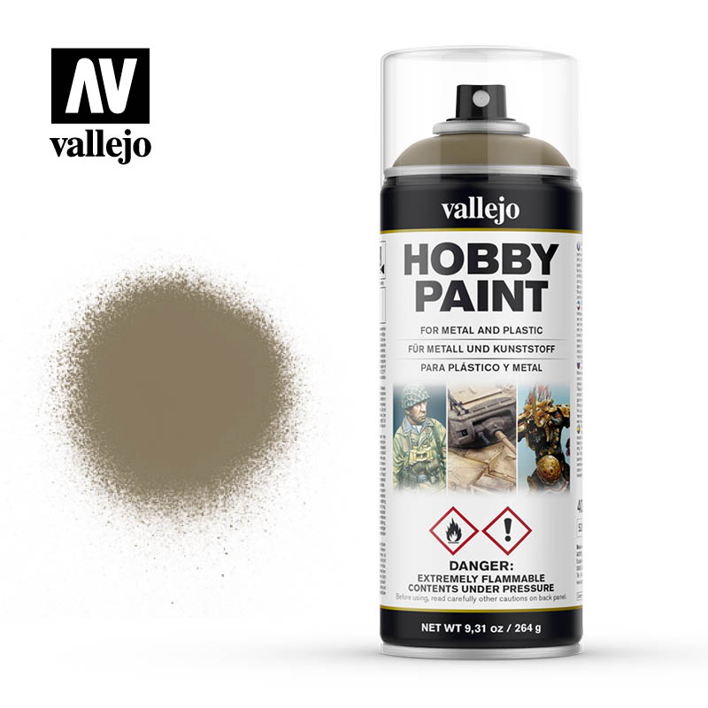 Vallejo Hobby Paint - US Khaki 400ml Spray Can