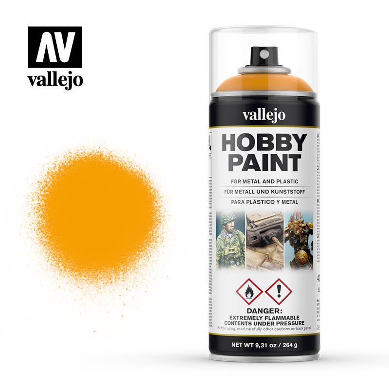 Vallejo Hobby Paint - Sun Yellow 400ml Spray Can