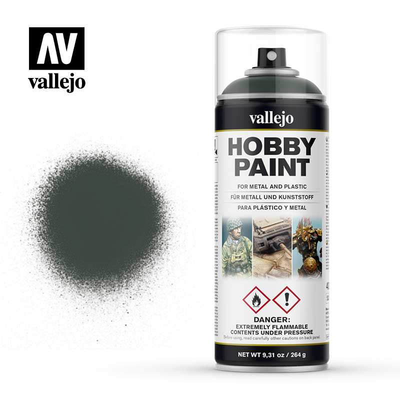 Vallejo Hobby Paint - Dark Green 400ml Spray Can