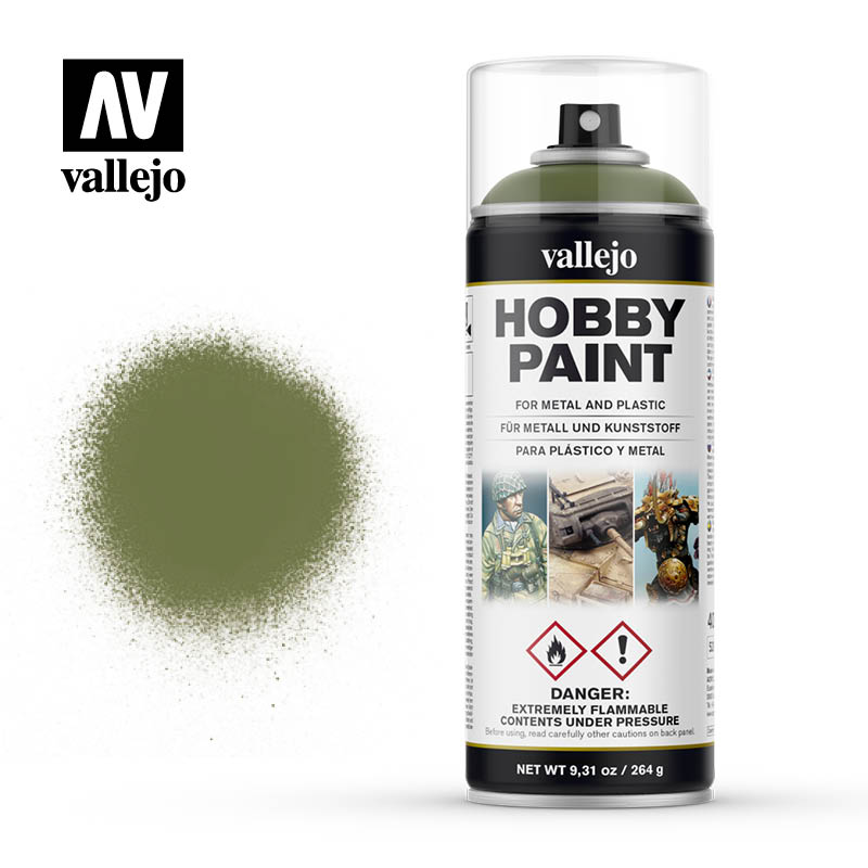 Vallejo Hobby Paint - Goblin Green 400ml Spray Can