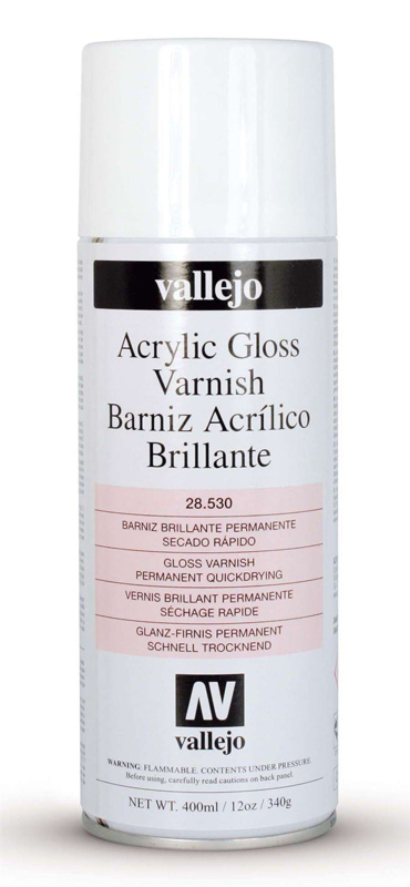 Vallejo Hobby Paint - Gloss Varnish 400ml Spray Can
