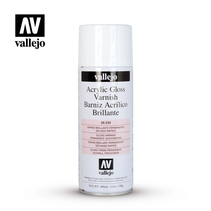 Vallejo Hobby Paint - Gloss Varnish 400ml Spray Can