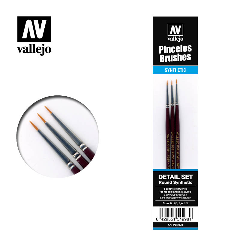 The Detailers Set- Round Toray Brushes