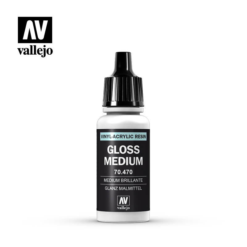 190 Vallejo Gloss Medium 17ml. Bottle