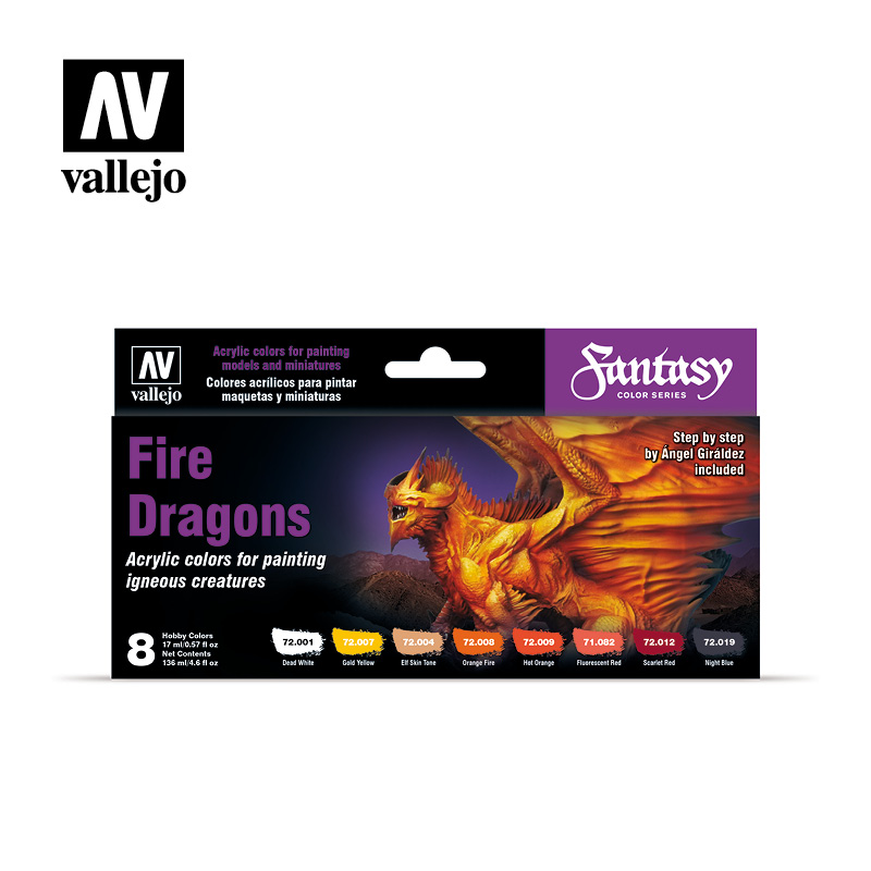 Fire Dragons Game Color Paint Set