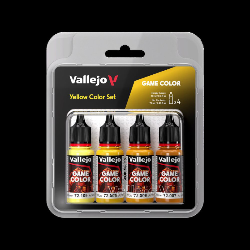Yellow Game Color Paint Set