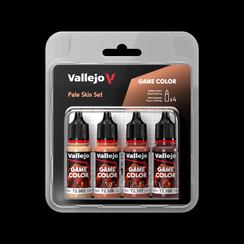 Pale Skin Game Color Paint Set