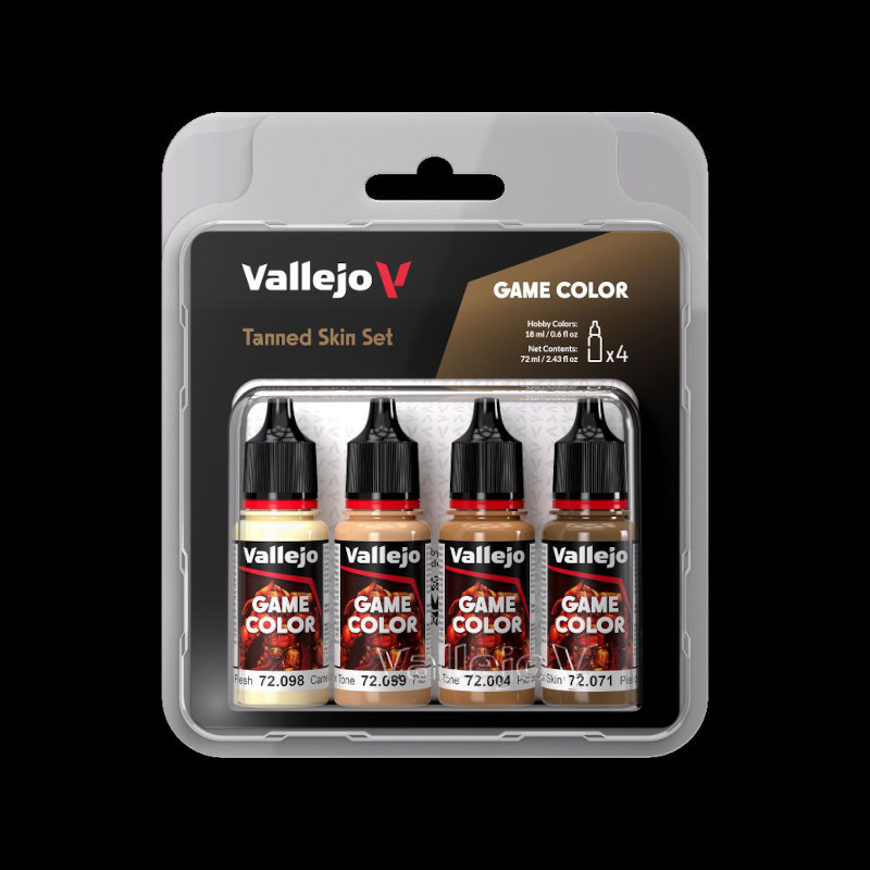 Tanned Skin Game Color Paint Set