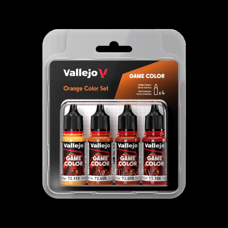 Orange Game Color Paint Set