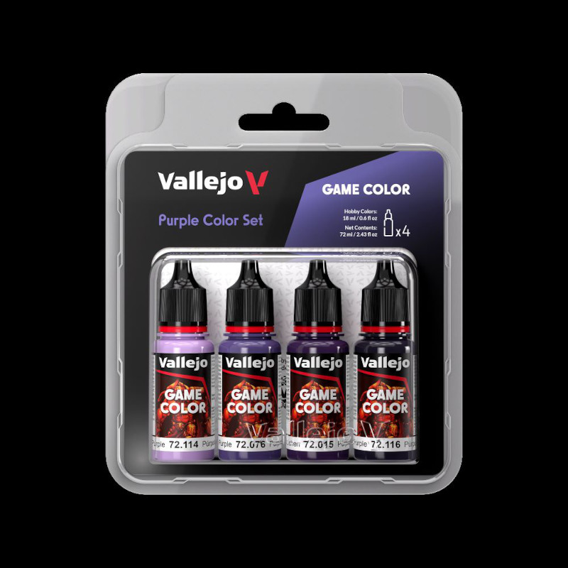 Purple Game Color Paint Set
