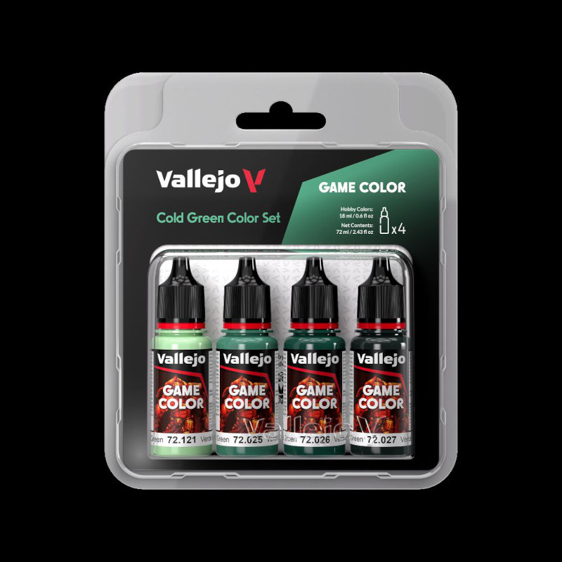 Cold Green Game Color Paint Set