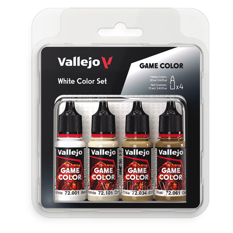 Vallejo Game Color White Color Set