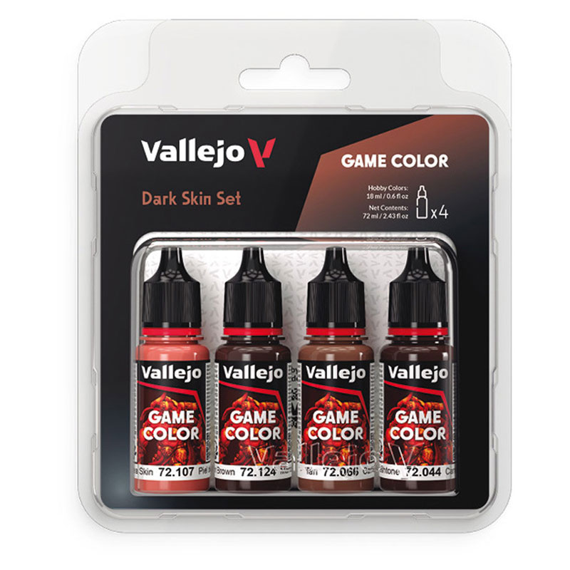 Vallejo Game Color Dark Skin Set