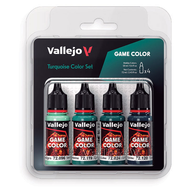 Vallejo Game Color Turquoise Color Set