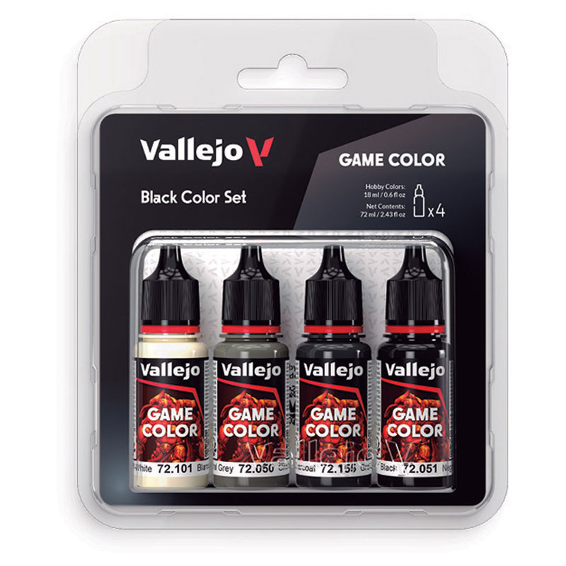 Vallejo Game Color Black Color Set