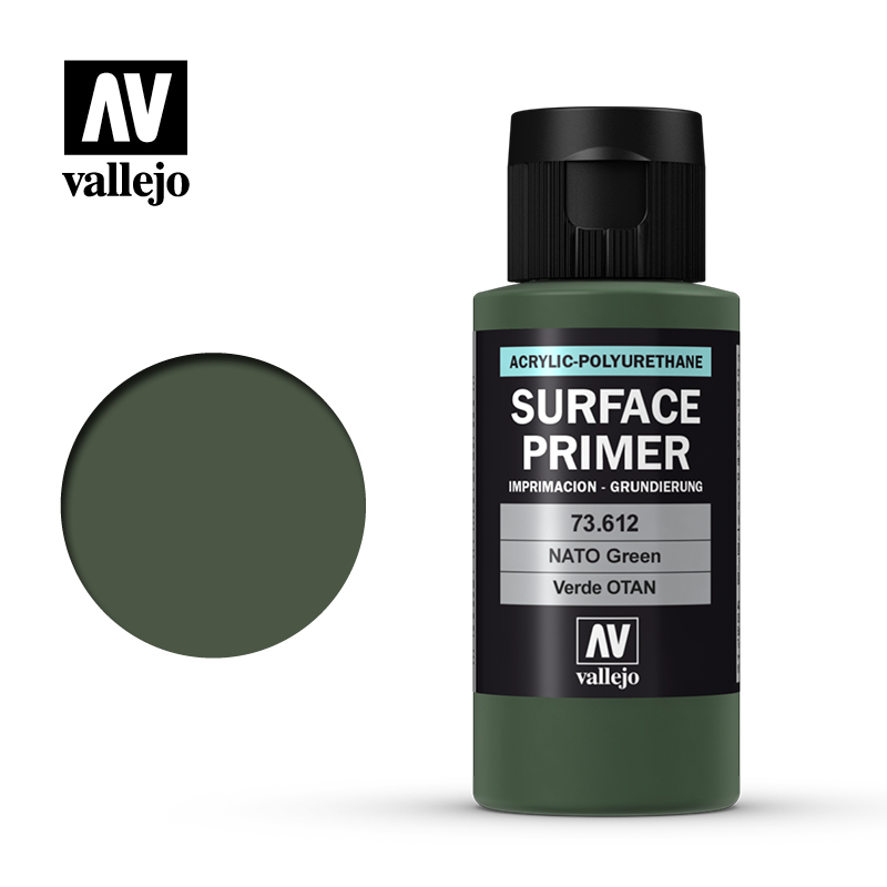 Vallejo Surface Primers NATO Green 60ml Bottle