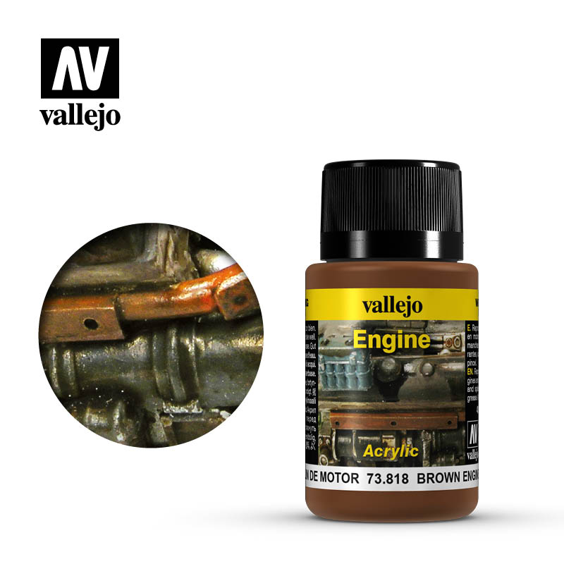 Brown Engine Soot Weathering Effect 40ml Bottle