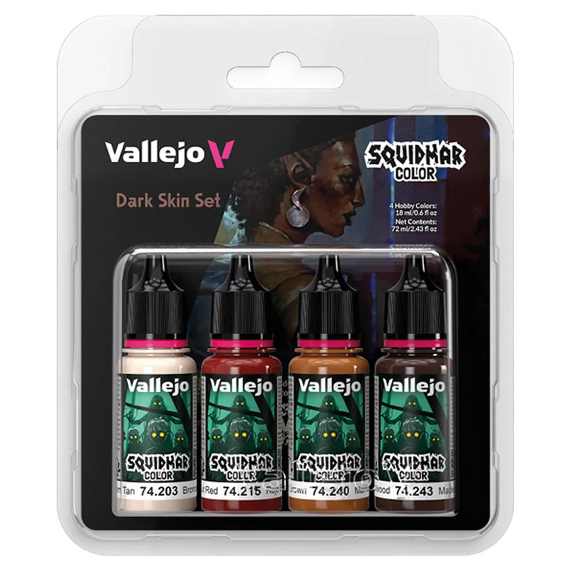 Vallejo Squidmar Color Dark Skin Set