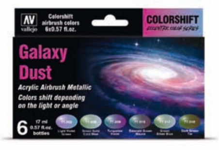 Galaxy Dust Colorshift Metallic Paint Set (6 Colors)