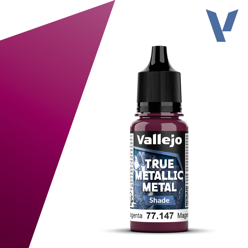 Vallejo True Metallic Metal Crimson Magenta (Shade) (18ml)