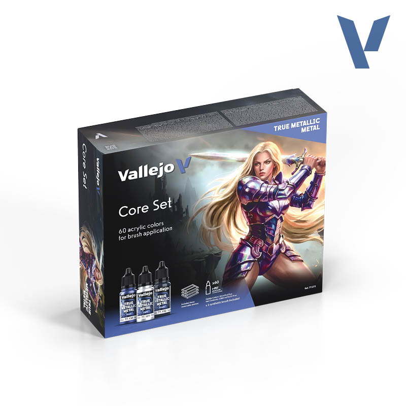Vallejo True Metallic Metal Core Set, 60 bottles