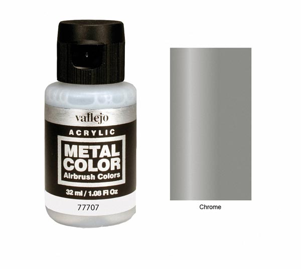 Vallejo Metal Color: Chrome Metal Color 32ml Bottle