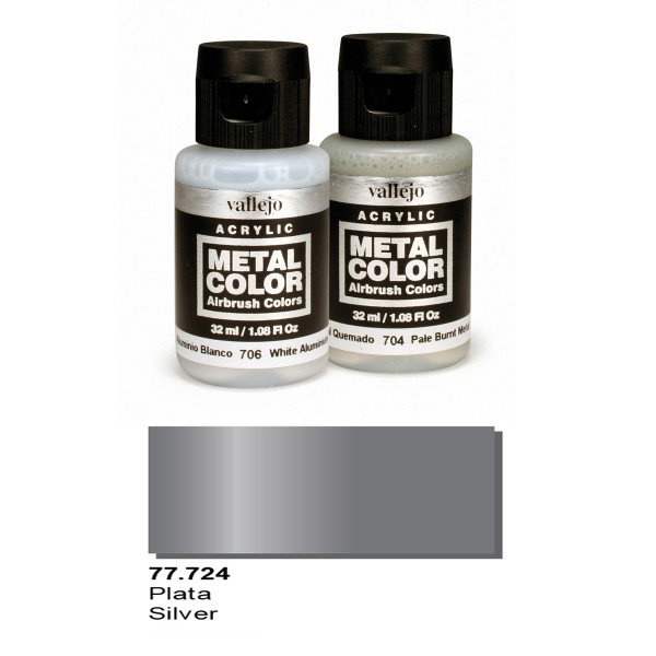 Vallejo Metal Color: Silver Metal Color 32ml Bottle