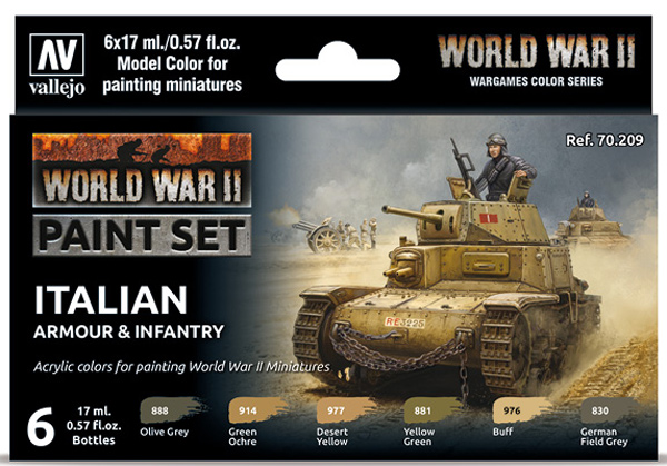 WWII Paint Set - Italian Armour & Infantry