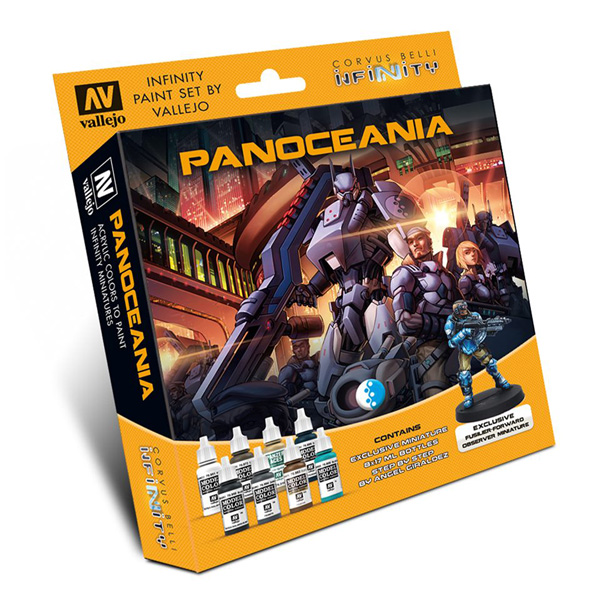 Infinity Panoceania Paint Set (8 Colors w/Figure)