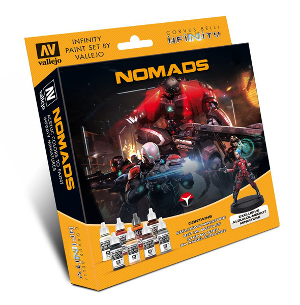 Infinity Nomads Paint Set (8 Colors w/Figure) - ONLY 1 AVAILABLE AT THIS PRICE