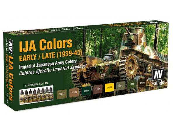 IJA Camouflage 1939-45 Model Air Paint Set (8 Colors)