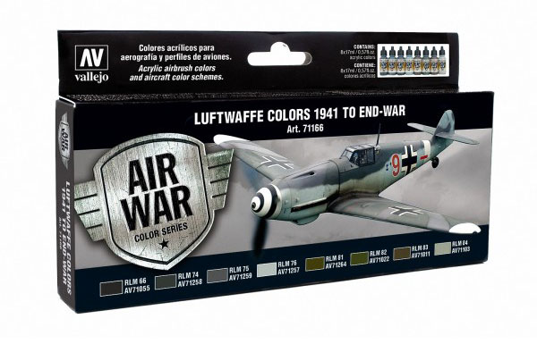 Luftwaffe Colors 1941 to End War Model Air Paint Set (8 Colors)
