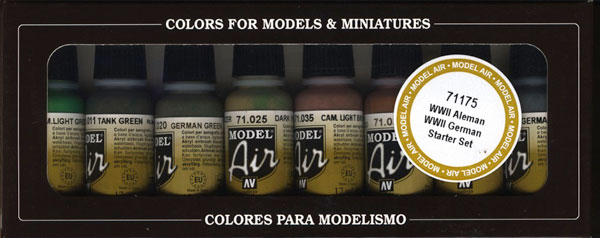World War II German Model Air Paint Set