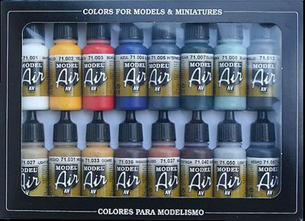Basic Color Model Air Paint Set (16 Colors)