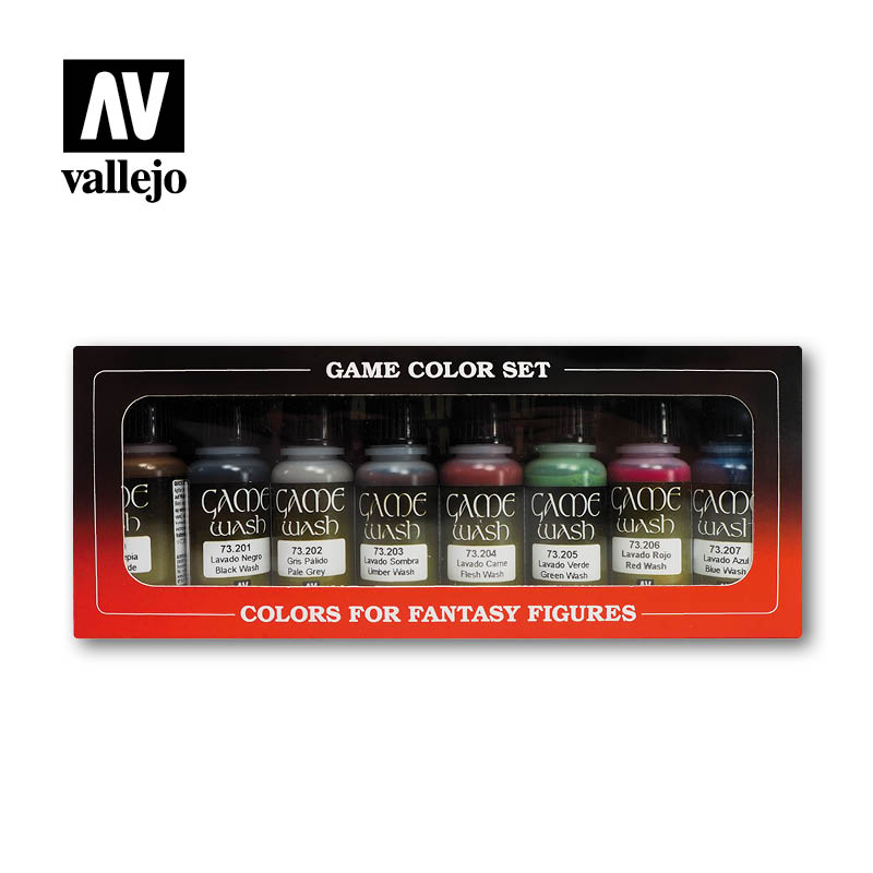 Vallejo Game Color Wash Set 17ml. Bottles