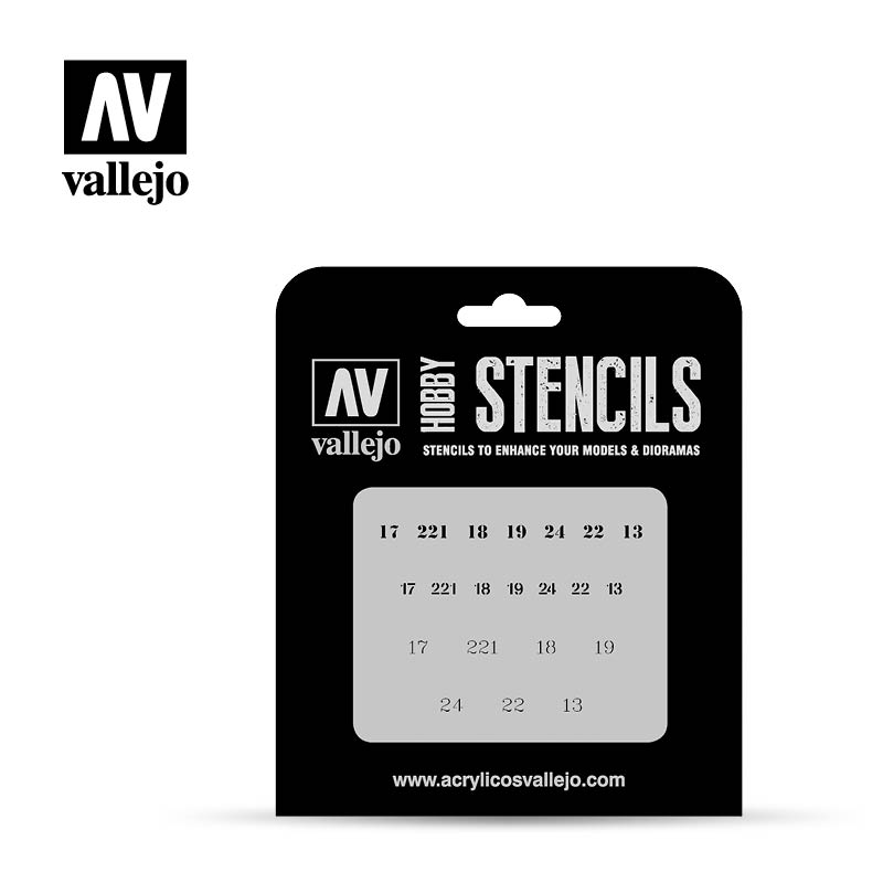 Hobby Stencils: Soviet Numbers WWII
