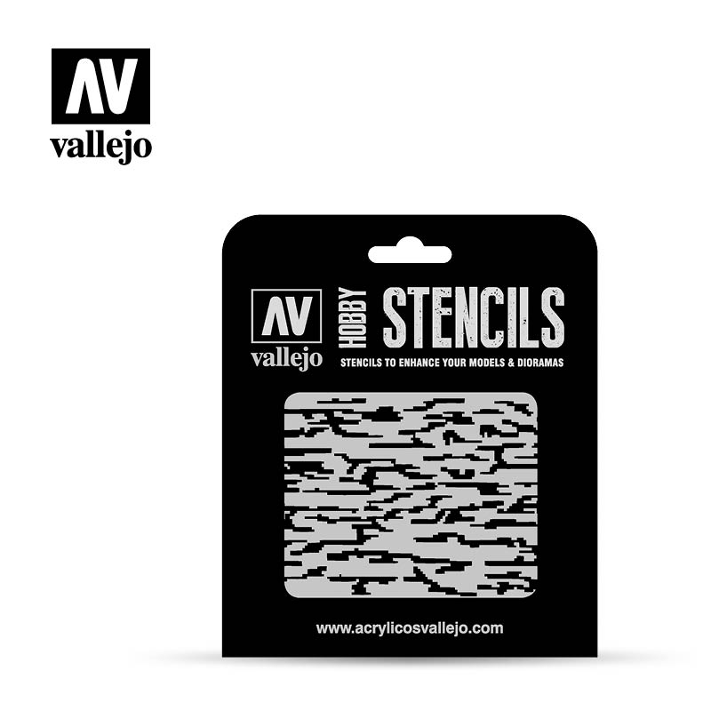 Hobby Stencils: Pixelated Modern Camo
